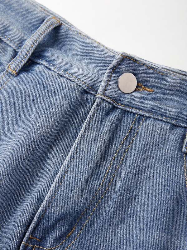 Vintage Wash Loose Ripped Jeans-6