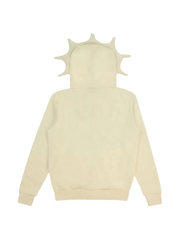 Men's Funny Print Zip Up Oversized Hoodie-1