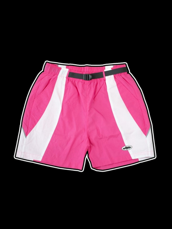 Sporty Contrast Splice Shorts-1